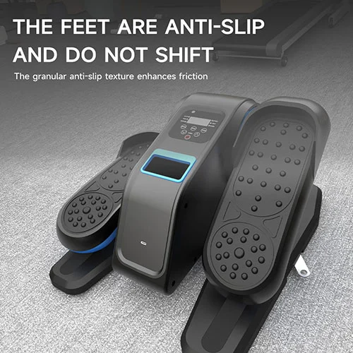 XB503 under desk elliptical stepper showing passive and active exercise modes